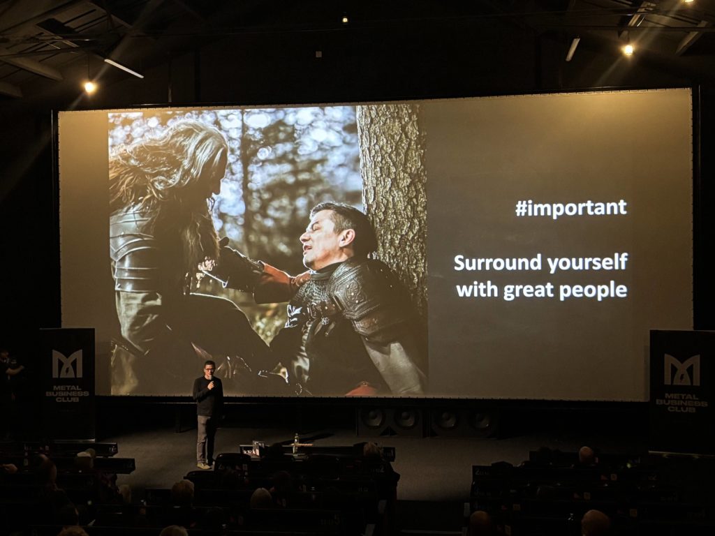 Frank Heim beim Metal Business Club Jahresevent